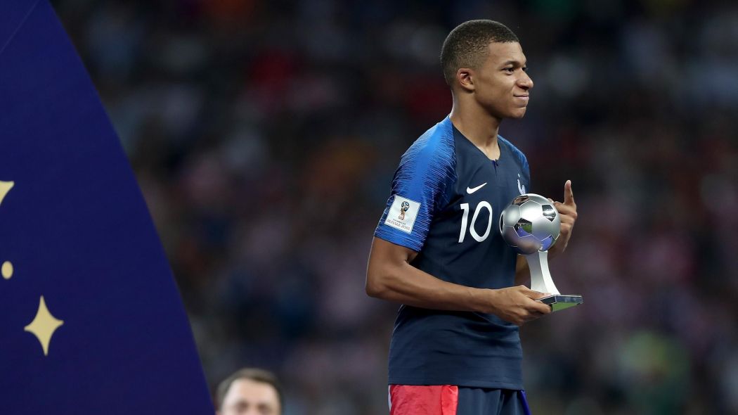 France Forward Kylian Mbappe Has Won The Best Young Player Award For The 2018 Fifa World Cup