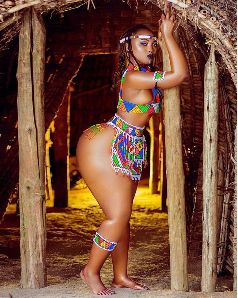 Curvy Tanzanian model, Sanchi causes a stir online with 