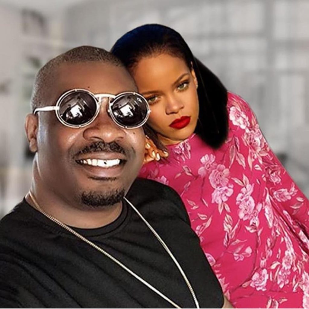 Don Jazzy Photoshops Himself With Rihanna In This Selfie Photo.