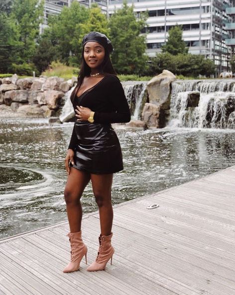 In these new photos she shared online, Simi is seen rocking a black ...