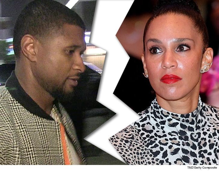 Randb Singer Usher Raymond Has Officially Filed For A Divorce From His Estranged Wife And Former 