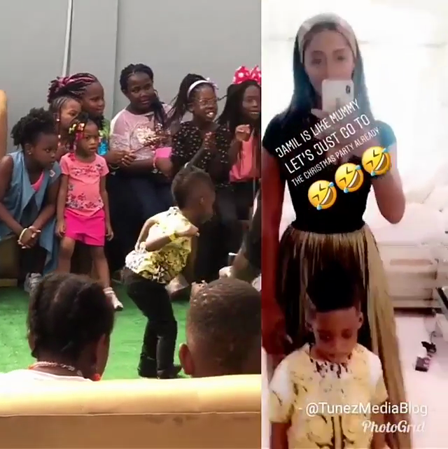 Tiwa Savage Son Scatters The Dance Floor With His Dance Moves 9jaflaver