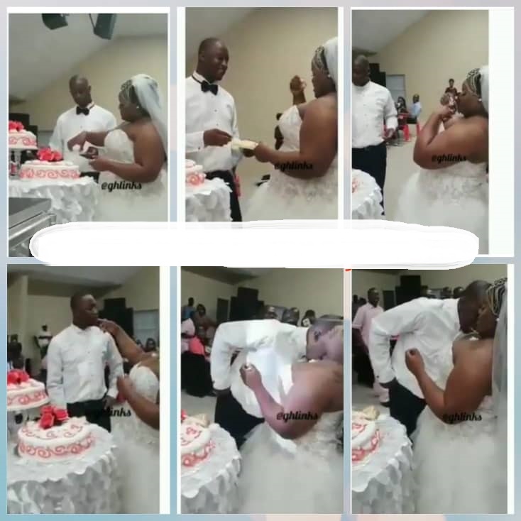 734px x 734px - See Reactions As Sexy Plus-Sized Bride Puts Wedding Cake In ...