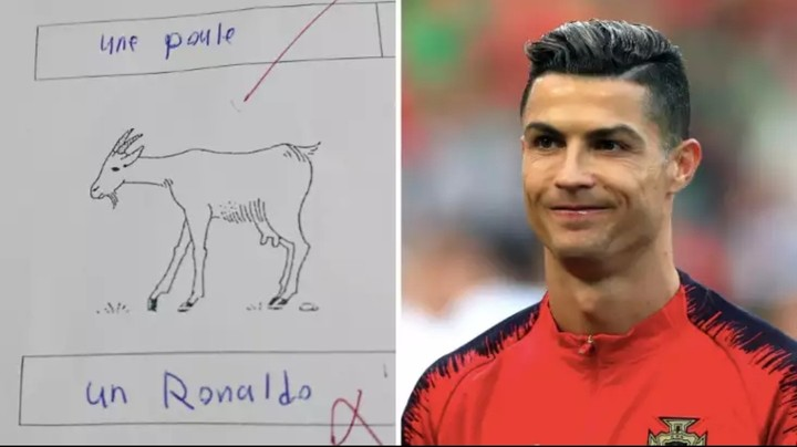 Student answers Cristiano Ronaldo is the Goat in French exam and