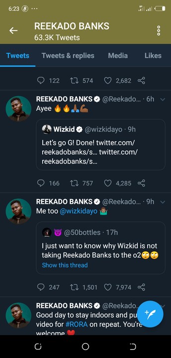 Reekado Banks Asks Wizkid To Add Him To List Of Performing Artistes For 0² Arena 1