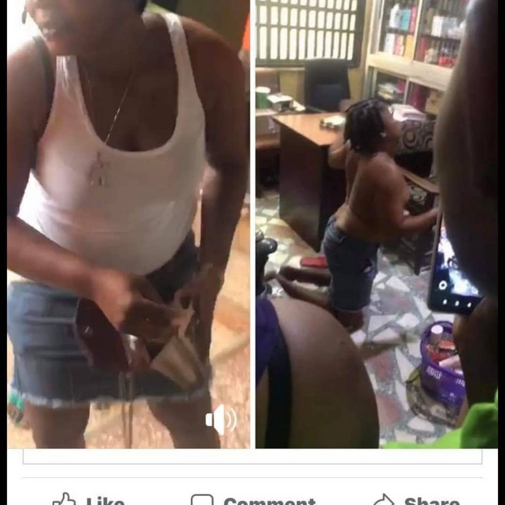 Lady Stripped And Disgraced For Stealing Milk In Delta State (Video) -  9jaflaver