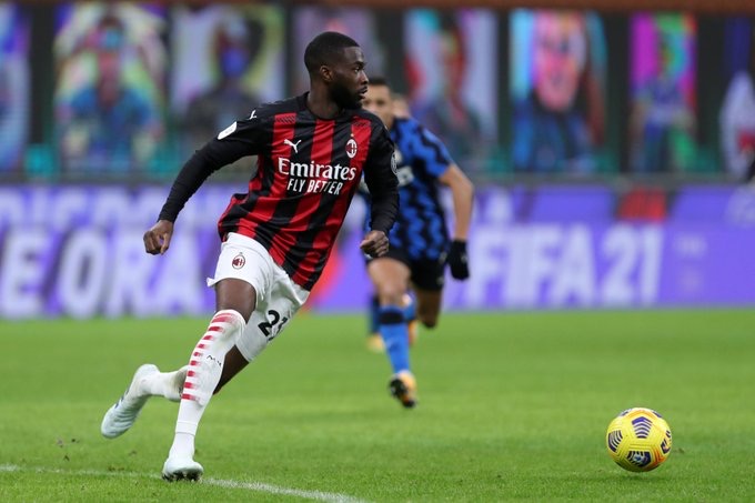 Fikayo Tomori is set to make his first start for AC Milan against ...