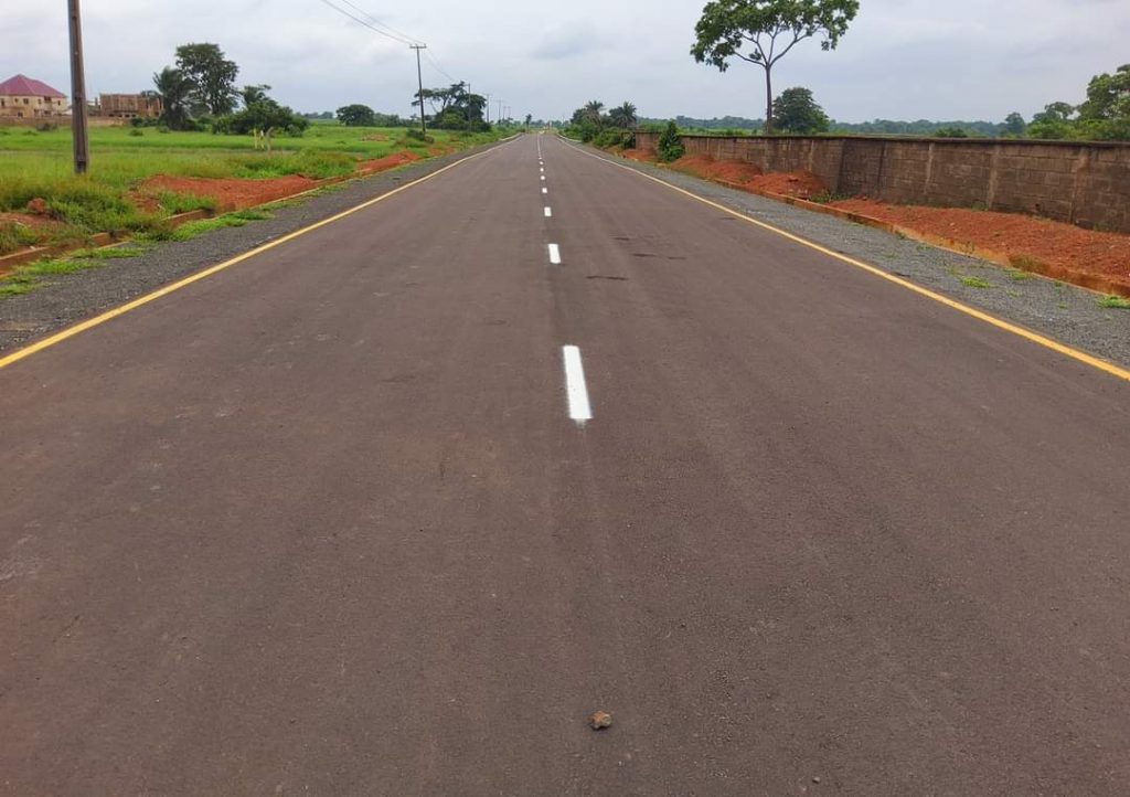 Gov. Ugwuanyi Delivers Nama’s VOR/DME Access Road In Emene
