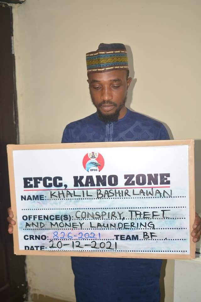 EFCC Arrests Khalil Bashir Lawan With 576 ATM Cards At Kano Airport