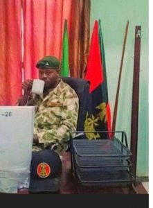 Nigerian Army Sacks Soldier For Taking Picture In
Colonel’s Office (Photo)