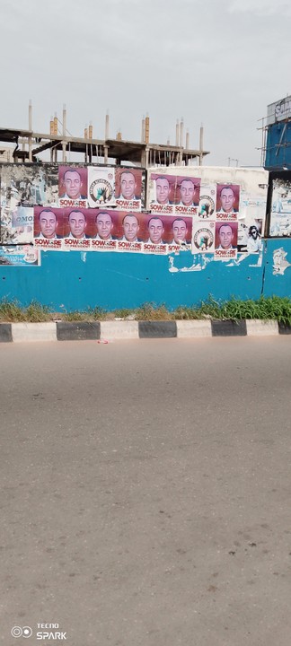 As seen in Mokola Roundabout (on the pillars of the bridge)…