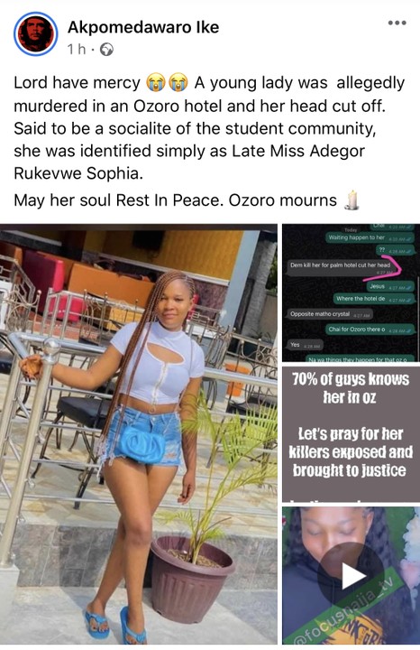 CmaTrends  Lady Murdered In Ozoro Hotel, Delta. Her Head Cut Off (Photos) « CmaTrends 15264244 939531f5170a4feeb3f6f046ca72e85b jpeg jpega9d594d6198d325a96f5113c62394ad5