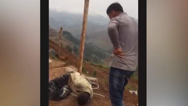 Chinese Boss Filmed Whipping Men Tied
To A Tree Jailed In Rwanda