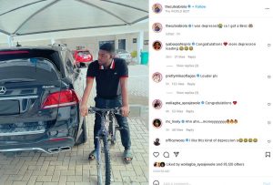 CmaTrends  I Was Depressed So I Got A Benz – Comedian Cute Abiola Says As He Acquires New Car « CmaTrends benz 300x203