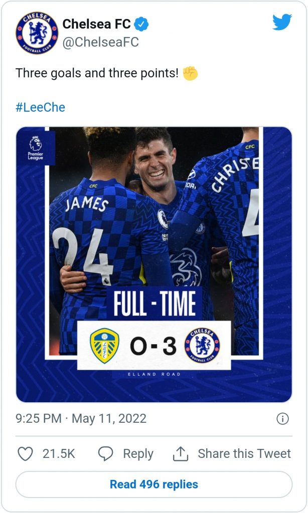 CmaTrends  Blues Bounce Back To Winning Ways After 3:0 Victory At Elland Road « CmaTrends Screenshot 20220511 225059 Chrome 614x1024