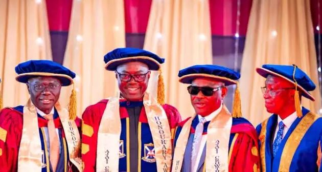 Governor Nyesom Wike, Sanwo-Olu, Seyi Makinde Bag Doctorate Degrees