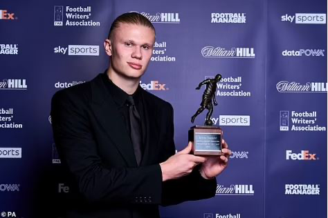 Erling Haaland Wins FWA Footballer of the Year Award After His Record-breaking 52-goal Season