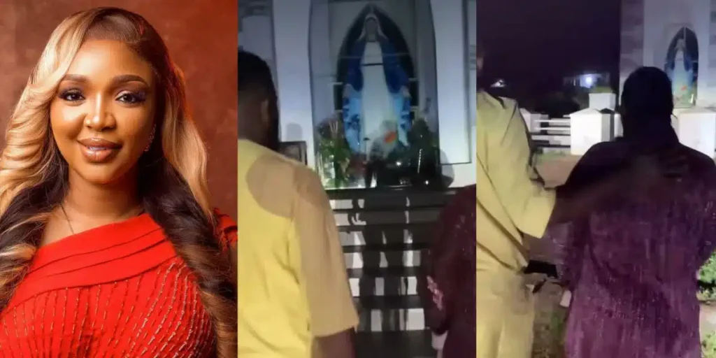 Netizens-accuse-Ekene-Umenwa-of-idol-worshipping-for-dedicating-baby-to-Mother-Mary-1024x512.webp